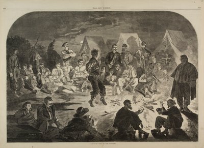 A Bivouac Fire on the Potomac, de Harper