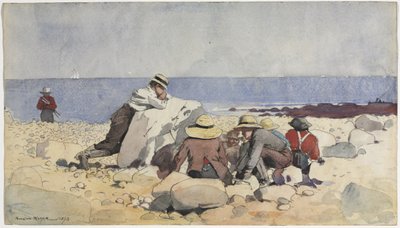 Una fiesta de almejas al horno de Winslow Homer