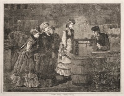 Una tienda de campo, pesando, 1871 de Winslow Homer