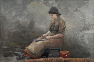 Una Pescadora Bailando Líneas de Winslow Homer