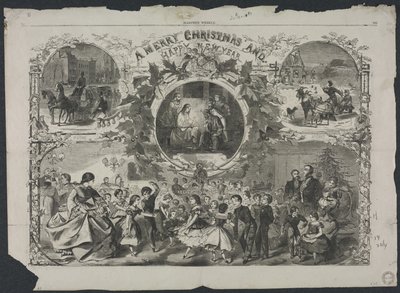 Feliz Navidad y próspero Año Nuevo, 1859 de Winslow Homer