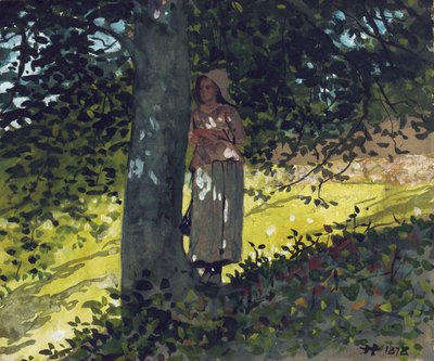 Un lugar sombreado, Houghton Farm, 1878 de Winslow Homer