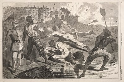 Un proyectil en las trincheras rebeldes, 1863 de Winslow Homer