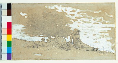 Una pastora, 1879 de Winslow Homer
