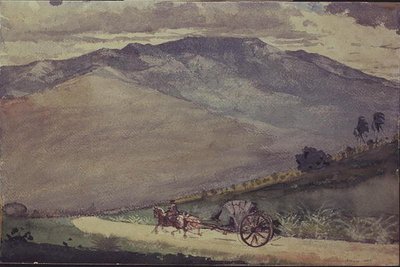 Una Volante en un camino de montaña, Cuba de Winslow Homer
