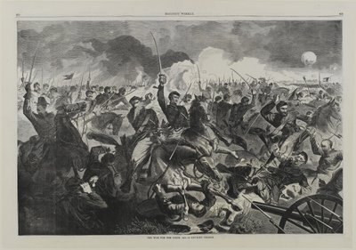 Una Guerra por la Unión 1862 - Una Carga de Caballería de Winslow Homer