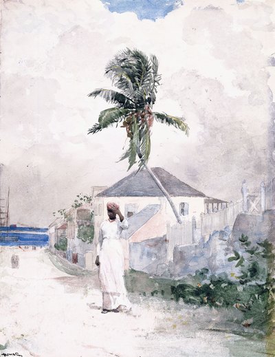 A lo largo del camino, las Bahamas, 1885 de Winslow Homer