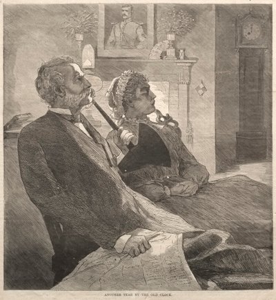 Otro Año junto al Viejo Reloj, 1870 de Winslow Homer