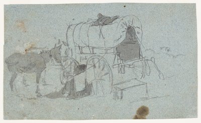 Carro militar y mula de Winslow Homer