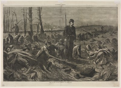 Ejército del Potomac - Durmiendo sobre sus armas, 1864 de Winslow Homer