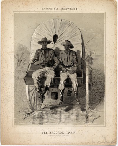 Tren de equipajes, ilustración de 