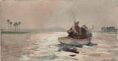 Pesca de la lobina - Florida de Winslow Homer