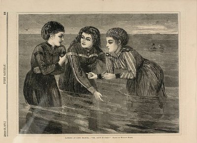 Bañarse en Long Branch-"Oh, qué frío" de Winslow Homer