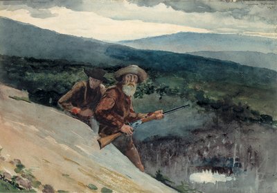 Caza del oso, Prospect Rock de Winslow Homer