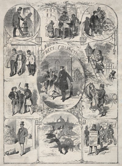 Personajes de la calle de Boston de Winslow Homer