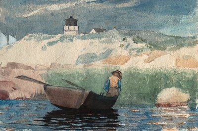 Chico en barca, Gloucester de Winslow Homer