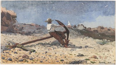 Niño con Ancla, 1873 de Winslow Homer