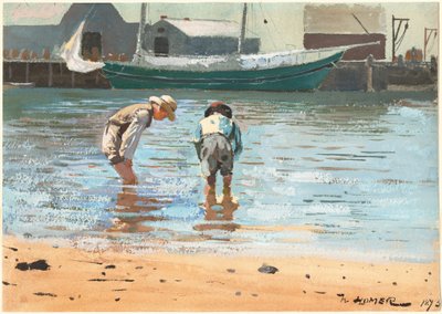 Niños vadeando de Winslow Homer