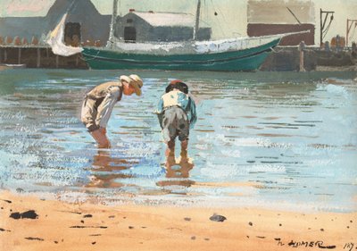 Niños vadeando, 1873 de Winslow Homer