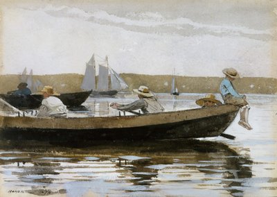 Niños en un Dory, 1873 de Winslow Homer