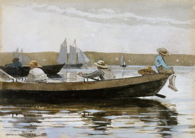 Niños en un bote, 1873 de Winslow Homer