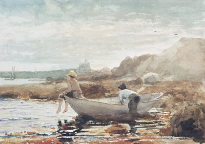 Niños en la playa de Winslow Homer