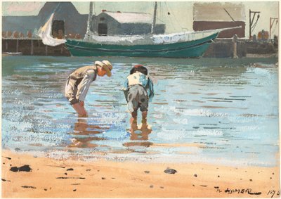 Niños vadeando de Winslow Homer