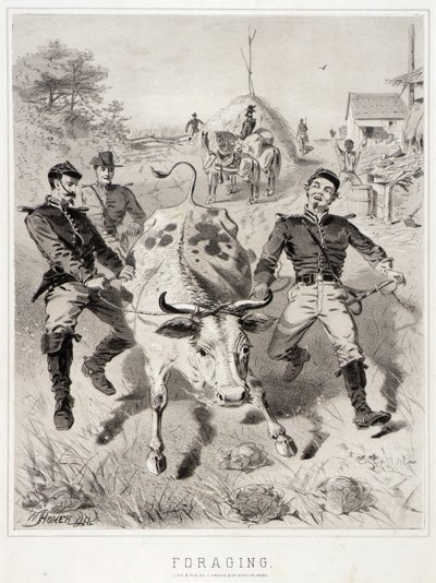 Bocetos de campaña: En busca de comida de Winslow Homer