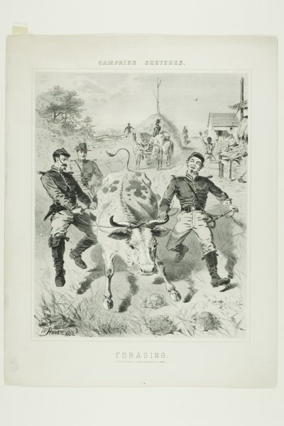 Bocetos de campaña: En busca de comida de Winslow Homer