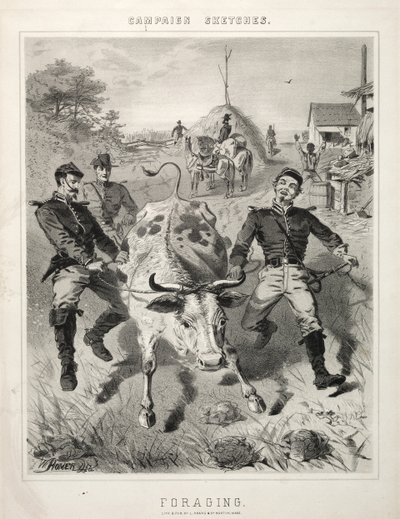 Bocetos de campaña: Forrajeo de Winslow Homer