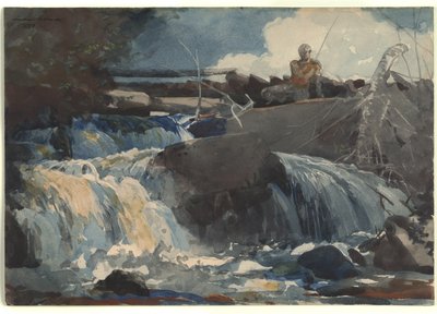Lanzamiento en las Cataratas de Winslow Homer