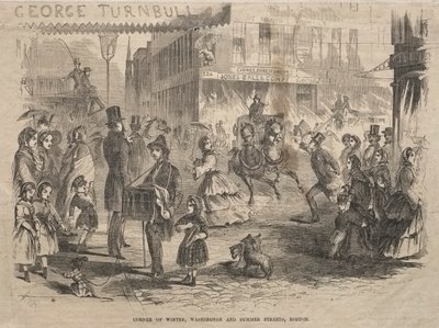 Esquina de Winter, Washington y Summer Streets, Boston, 1857 de Winslow Homer