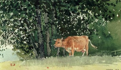 Vaca en el pasto, 1878 de Winslow Homer