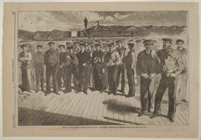 Tripulación de la balandra de vapor estadounidense Colorado embarcada en Boston, junio de 1861 de Winslow Homer