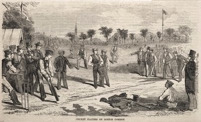 Jugadores de críquet en el Boston Common de Winslow Homer
