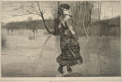 Cutting a Figure, de Every Saturday, 4 de febrero de 1871 de Winslow Homer