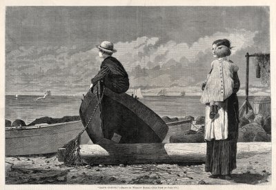 ¡Papá viene!, 1873 de Winslow Homer