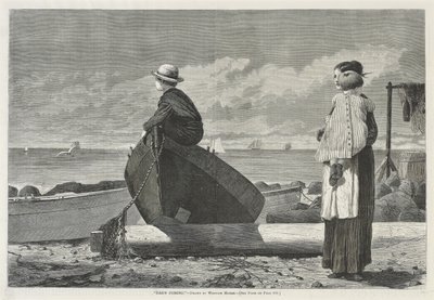 ¡Papá viene!, 1 de noviembre de 1873 de Winslow Homer