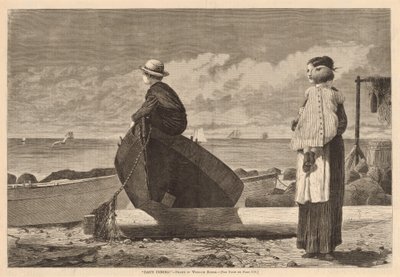 ¡Papá viene!, publicado 1873 de Winslow Homer