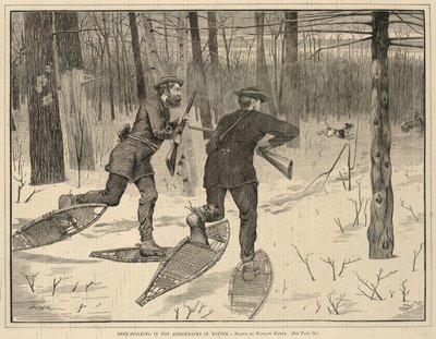 Deer-Stalking in the Adirondacks in Winter, de Every Saturday, A Journal of Choice Reading, 21 de enero de 1871. de Winslow Homer