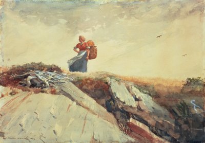 Bajando el acantilado, 1883 de Winslow Homer