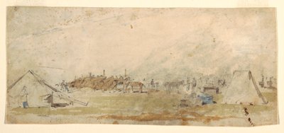 Dibujo, Campamento del Ejército, 1862 de Winslow Homer