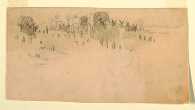 Dibujo, Caravana del Ejército, 1862 de Winslow Homer