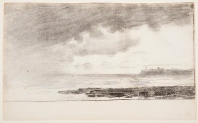 Dibujo, Bahía de Cullercoats, Inglaterra, 1881 de Winslow Homer