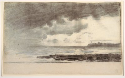Dibujo, Bahía de Cullercoats, Inglaterra, 1881 de Winslow Homer