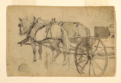 Dibujo, Estudio para "La excursión picnic", 1868 de Winslow Homer