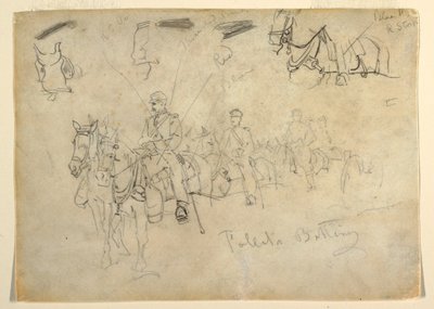 Dibujo, Talbots Battery, 1862 de Winslow Homer