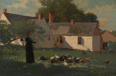 Escena de Granja, c.1872-74 de Winslow Homer
