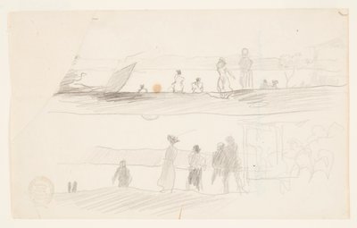 Figuras Mirando Hacia una Bahía de Winslow Homer
