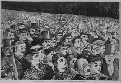 Fuegos artificiales en la noche del cuatro de julio, 1868 de Winslow Homer